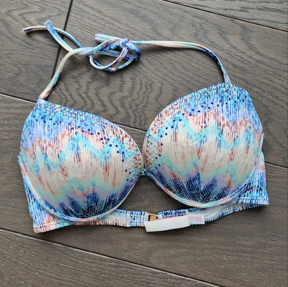 Victoria's Secret Embellished Pushup Bikini Top